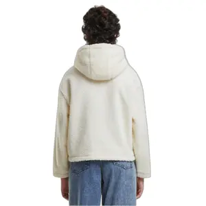 Short hooded fleece for women Urban Classics Sherpa image-4