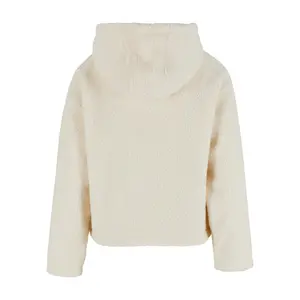 Short hooded fleece for women Urban Classics Sherpa image-3