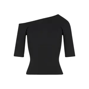 Camiseta de mujer Urban Classics Organic Asymmetric Rib image-2