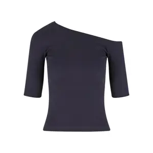 Camiseta de mujer Urban Classics Organic Asymmetric Rib image-0