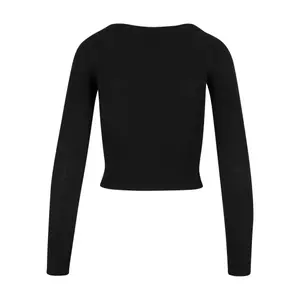 Women's long sleeve T-shirt Urban Classics Organic Rib wide neck image-1