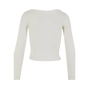 Women's long sleeve T-shirt Urban Classics Organic Rib wide neck image-2