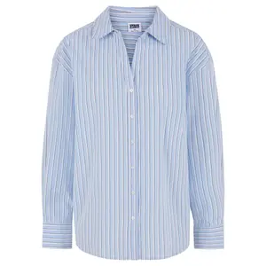 Oversize Streifenhemd Damen Urban Classics Oversized Striped image-4