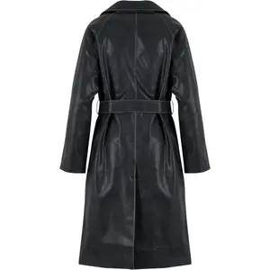 Leather jacket woman Urban Classics Trenchcoat image-1
