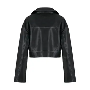 Lederjacke Damen Urban Classics Vintage image-2