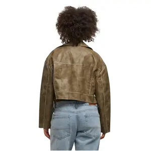 Vintage leather jacket for women Urban Classics image-4