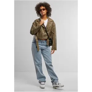 Vintage leather jacket for women Urban Classics image-2