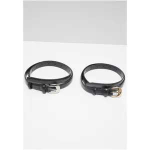 Slim buckle belt for women Urban Classics (x2)