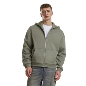 Sweatshirt à capuche zippé moelleux Urban Classics image-0