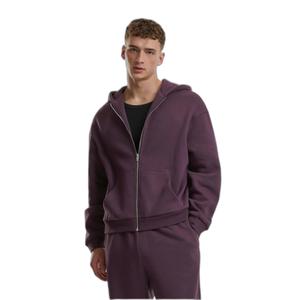 tb7284-18329-sweatshirt-a-capuche-zippe-moelleux-urban-classics-plumpurple