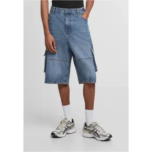 Denim cargo shorts Urban Classics Relaxed image-1