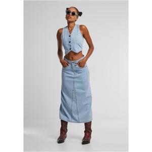 Denim skirt for women Urban Classics Soft Midi image-4