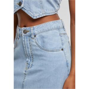 Denim skirt for women Urban Classics Soft Midi image-5