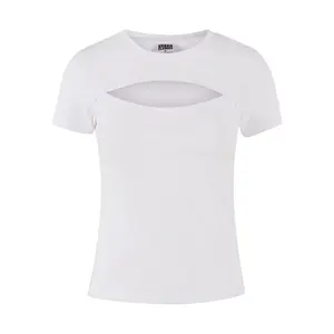 T-shirt curta para mulher Urban Classics Cut Out image-0