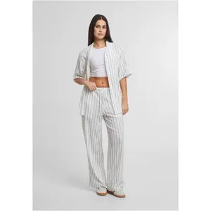 Gestreifte Hose Damen Urban Classics Structured Fit image-4