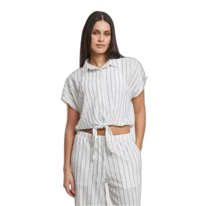 Women's striped blouse Urban Classics Structured image-2