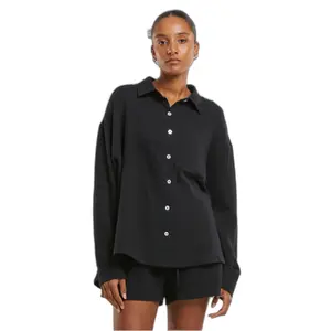 Women's oversize shirt Urban Classics Musselin image-1