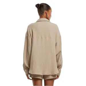 Women's oversize shirt Urban Classics Musselin image-4