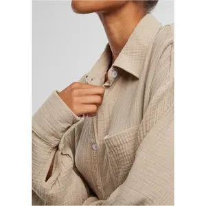 Women's oversize shirt Urban Classics Musselin image-5