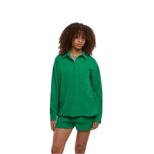 Women's oversize shirt Urban Classics Musselin image-1