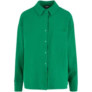 Women's oversize shirt Urban Classics Musselin image-0