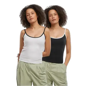 Débardeur femme Urban Classics Contrast Basic (x2) image-5