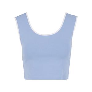 Damen-Crop-Top Urban Classics Contrast image-1