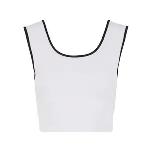 Damen-Crop-Top Urban Classics Contrast image-2