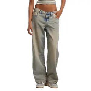 Lavtsiddende jeans til kvinder Urban Classics Baggy Fit image-0
