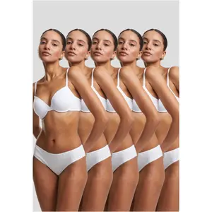 Calcinhas de algodão para mulher Urban Classics Basic Brazilian (x5) image-2