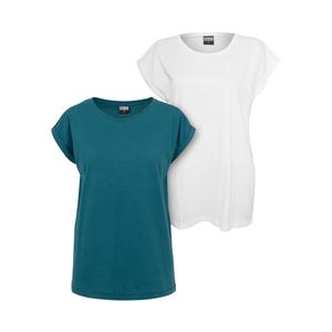 tb771a-04300-women-s-t-shirts-urban-classics-extended-shoulder-x2-teal-white