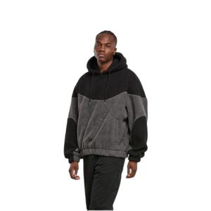 Hooded sweatshirt Urban Classics Weavy Colorblock Teddy image-1