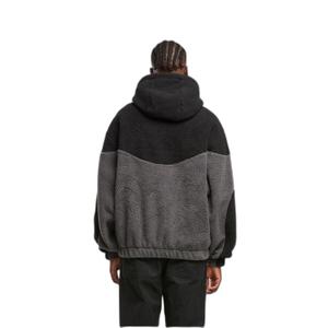 Hooded sweatshirt Urban Classics Weavy Colorblock Teddy image-4