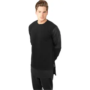 Sweatshirt zipped long synthetic leather Urban Classics image-0