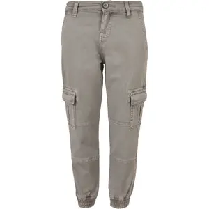 Faded twill cargo pants for kids Urban Classics image-0