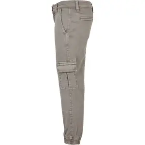 Faded twill cargo pants for kids Urban Classics image-1