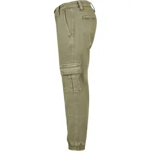 Faded twill cargo pants for kids Urban Classics image-1