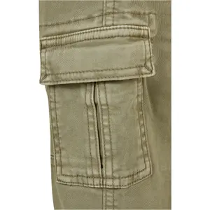 Faded twill cargo pants for kids Urban Classics image-5