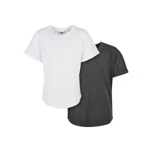 Children's long t-shirts with lapels Urban Classics (x2) image-0