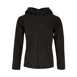 Girl's zipped hooded fleece Urban Classics image-0