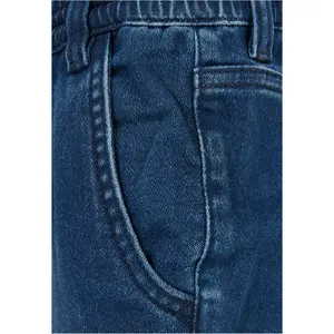 Children's knitted denim joggers Urban Classics image-4
