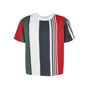 T-shirt with big stripes Urban Classics Oversized AOP image-0