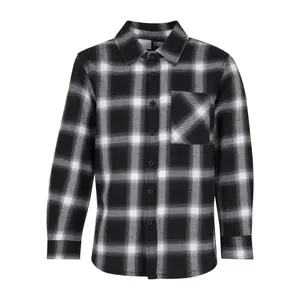 Oversized checkered shirt for kids Urban Classics image-0