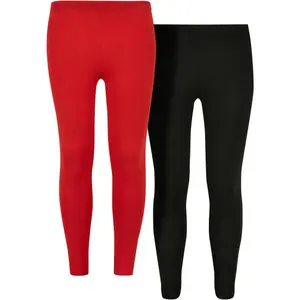 Girls' jersey leggings Urban Classics (x2) image-0