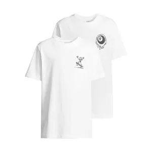Kid's T-shirt Urban Classics Kurzarm Melting 8 Ball & Skate (x2) image-0