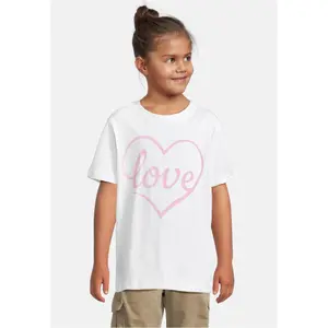 Girl's T-shirt Urban Classics Love Heart & Flying Butterfly (x2) image-0