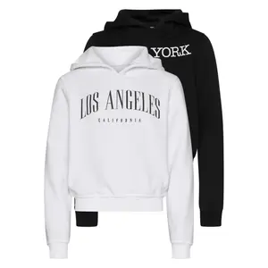 Gyerek kapucnis pulóver Urban Classics langarm Los Angeles & New York (x2)