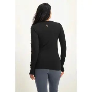 T-shirt de manga comprida feminina Urban Goddess Karuna OM image-3