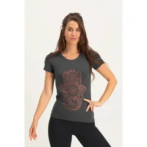 T-shirt de mulher Urban Goddess Hamsa Core image-1