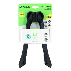 Double folding bicycle center stand aluminium 300 mm supports 100 kg Ursus Jumbo 28"/700 image-2